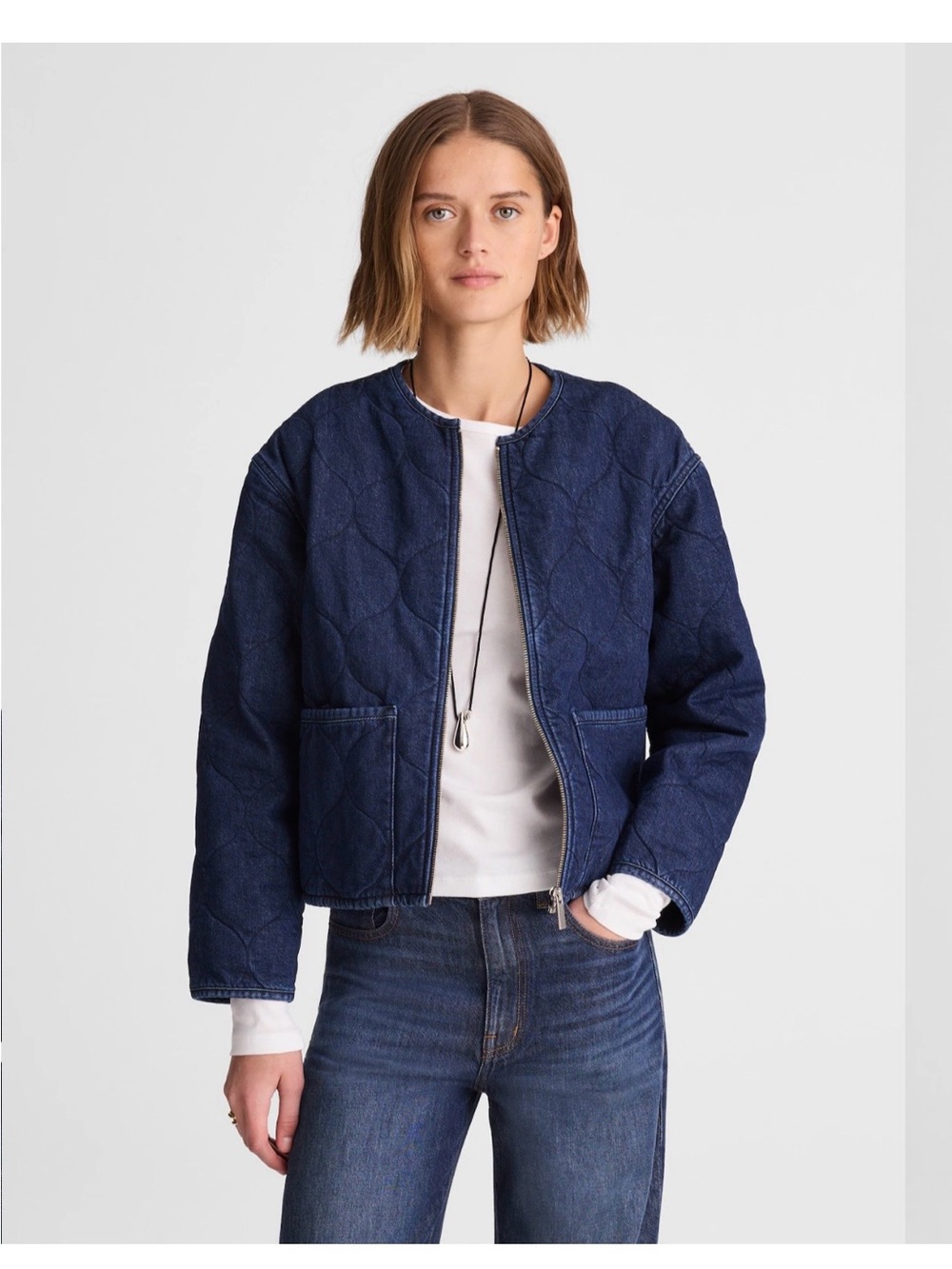 Madewell Quilted Denim Jacket